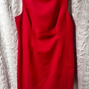 BLACK LABEL BY EVAN-PICONE HOT PINK/RED SIZE 16 sleeveless dress